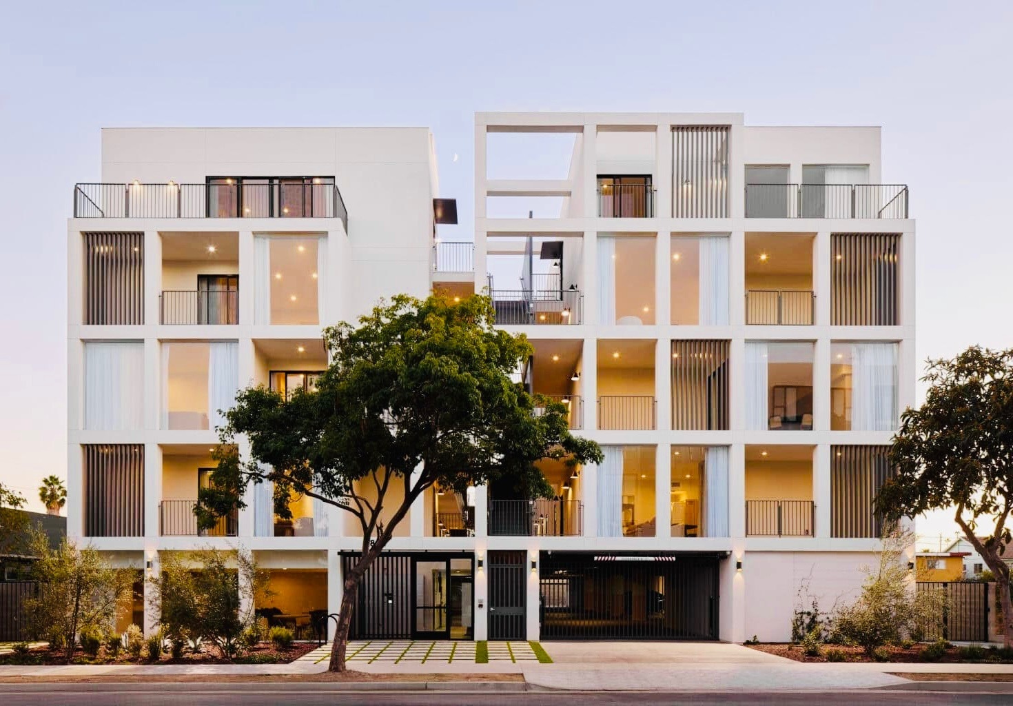 Modern multifamily building